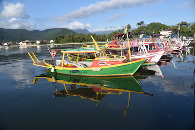 photo de bateaux mouillant au port de Paraty