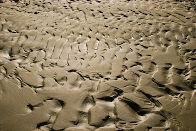 photo d'une empreinte de sable