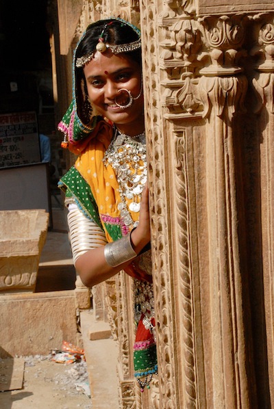 photo d'une  indienne souriante 
