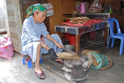 photo d'une vendeuse de crepes